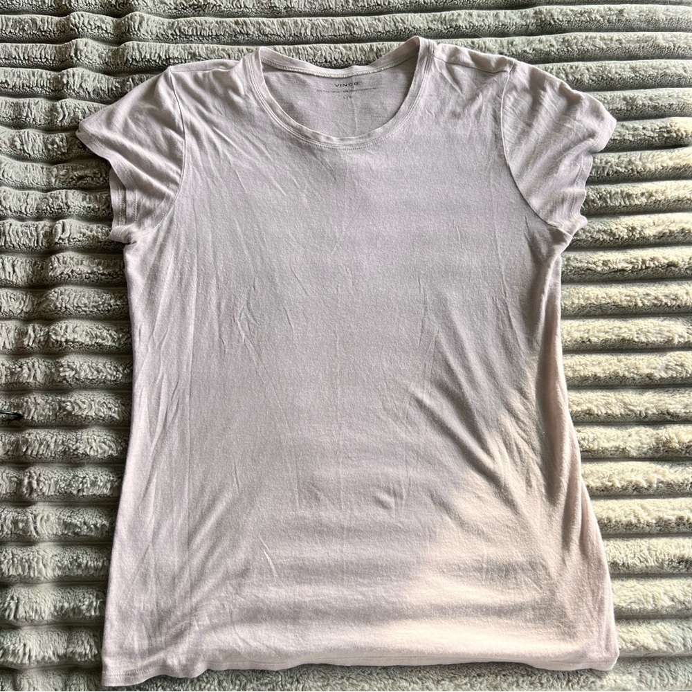 VINCE Women's Pima Cotton & Modal T-Shirt- L